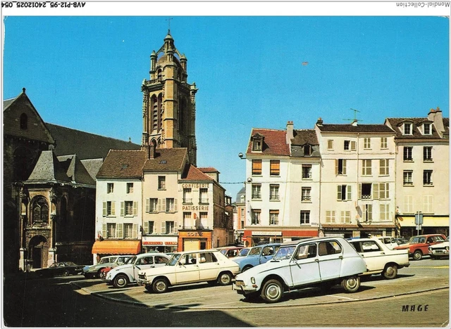 CPA PONTOISE - La Place Du Grand-Martroy - Carte Postale Ancienne