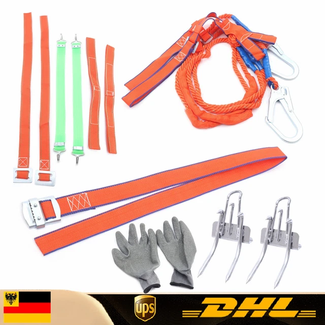 Kletterhilfe Stahl Forst Steigeisen Baumsteigeisen Baumkletterwerkzeug Stahl DE