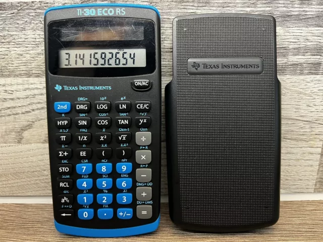 Texas Instruments TI-30 ECO RS Taschenrechner Solar Schulrechner Calculator Math