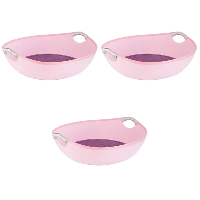 Set of 3 Casetta Per Gatti in Feltro Lettino Animali Domestici
