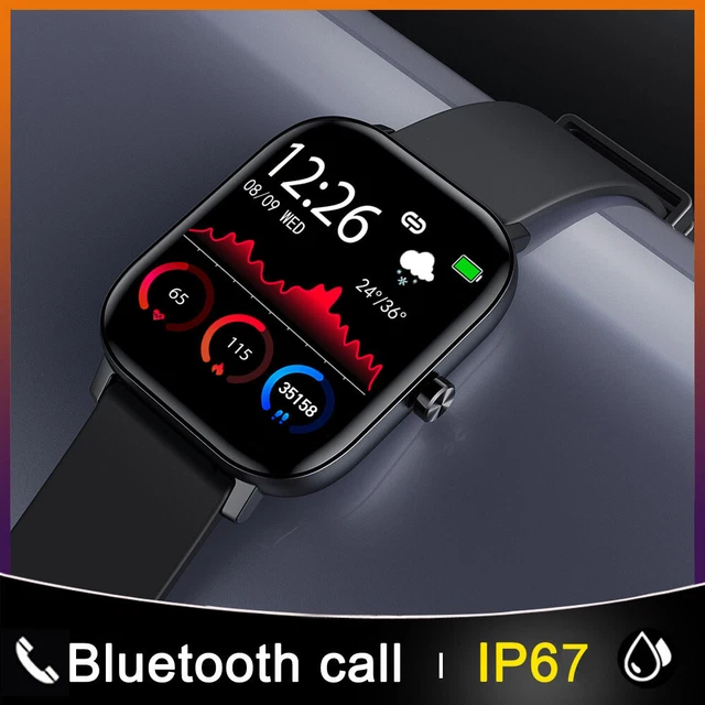 Smart Watch 1.81 Inch HD Screen Bluetooth Dial Call Men Women Sports Fitness