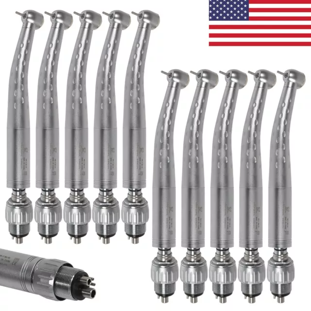 10X Dental Handpiece Large head turbine kavo style Quick Coupler 4 hole GD4 USA