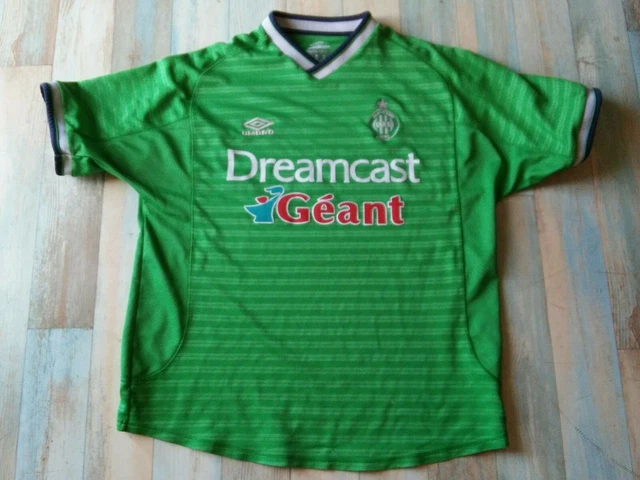 Maillot AS Saint-Étienne – Umbro – Taille 9/10 Ans – Occasion