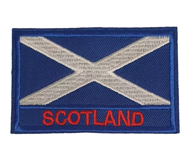 Blue Scotland St Andrews The Saltire Flag Embroidery Badge Iron Sew on Patch