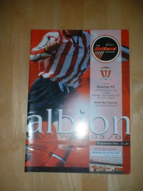 2003/4 Witton Albion V Chorley - Northern Premier