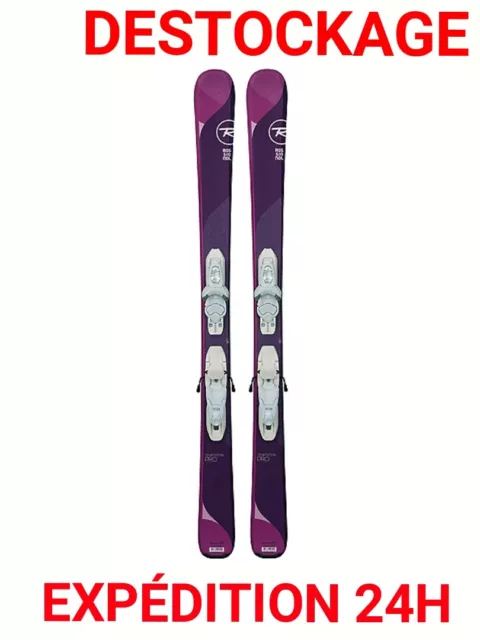 ski enfant occasion ROSSIGNOL "TEMPTATION PRO" taille:104 cm IDEAL PETIT BUDGET