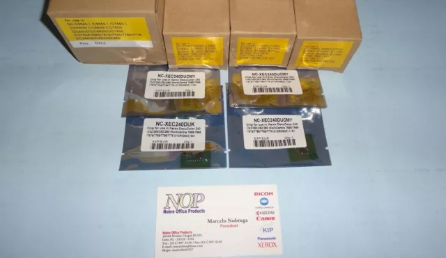 4 Drum + 4 CHIPS 013R00603 13R603 13R602 Xerox DocuColor DC 240 242 250 252 260