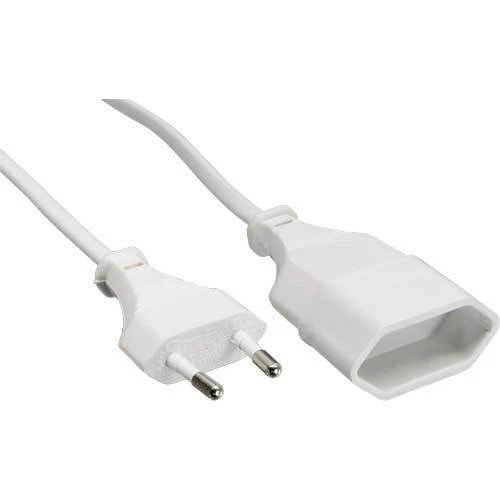 3x InLine® Euro Extensión, Eurosenchufe en Euroacoplamiento, blanco, 3m