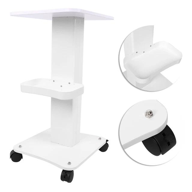 Carro de carro rodante salón de belleza almacenamiento máquina de belleza soporte organizador IPL HR6