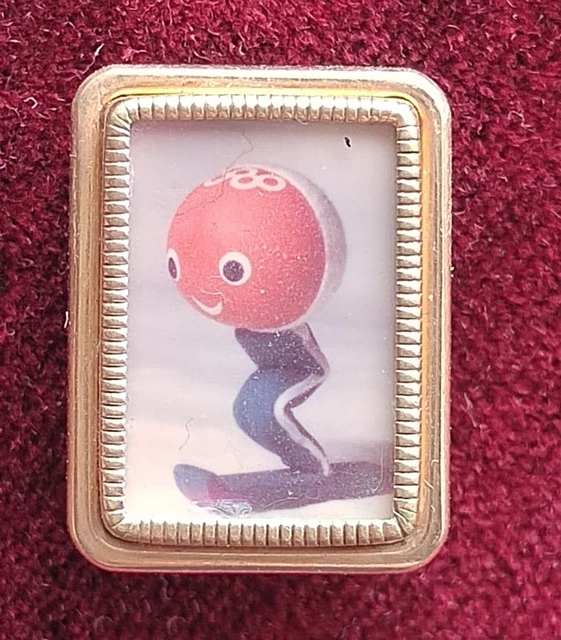 Porte-clés Résine Mascotte Jeux Olympiques Grenoble 1968 - JO 68 - Très Bon état