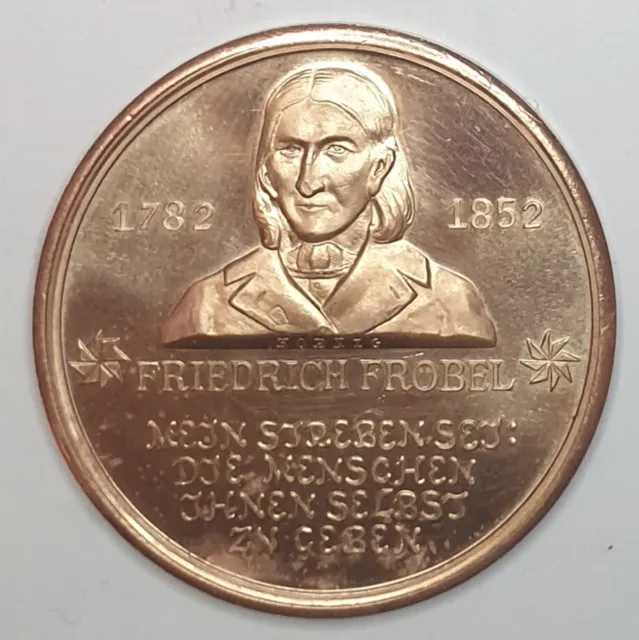 ❌ Helmut König, Friedrich Fröbel, DDR Medaille 1982