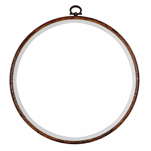 Embroidery Flexi Hoop CrossStitch Sewing Round Plastic Frame Free Postage 8 inch