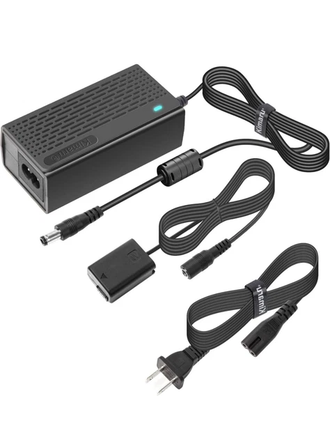 AC Power Supply Adapter Sony Alpha cameras, (see photos for camera application)