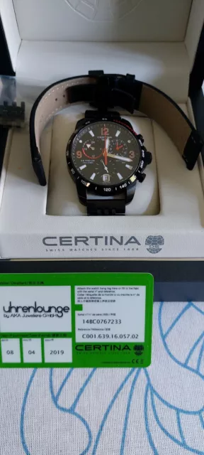 Certina DS Podium GMT Chronograph, Saphirglas, WR 100  Batterie neu