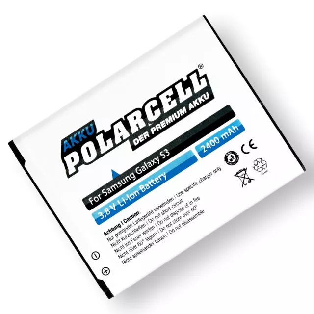 PolarCell Akku für Samsung Galaxy S3 GT-i9300 S III Neo GT-i9301 LTE GT-i9305 2