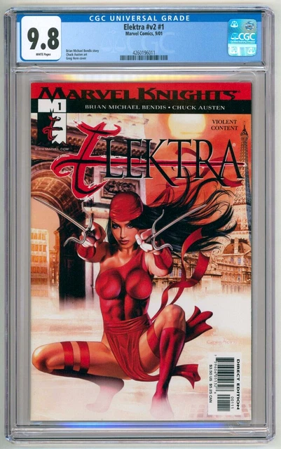 ELEKTRA #v2 #1 CGC NM/MT 9.8 SEXY GREG HORN GOOD GIRL ART COVER COMIC 2001