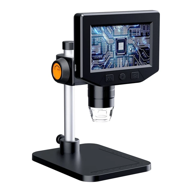 Microscope Numérique USB Denash 50x-1600x – Compatible PC, Smartphone, 8 LEDs – Pour Insectes, électronique, éducation