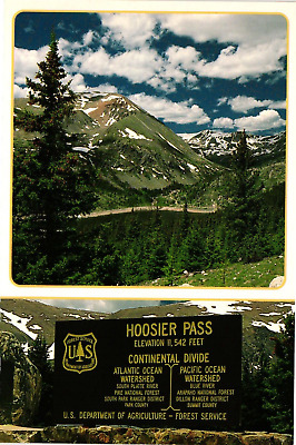 Continental Postcard Hoosier Pass Between Fairplay and Breckenridge Colorado