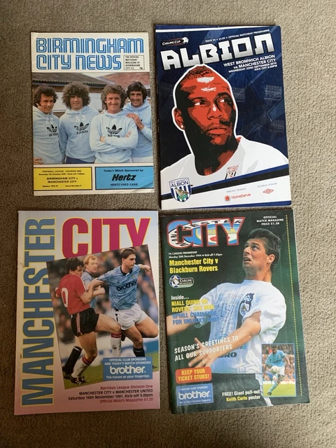 MANCHESTER CITY 1981/82 FULL SET OF HOME PROGRAMMES x30 (PLUS AWAY MANCHESTER CITY 1981/82 FULL SET OF HOME PROGRAMMES x30 (PLUS AWAY