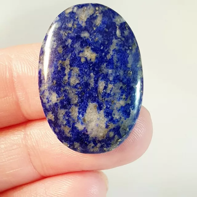 Natural Unikat Lapislasuli, Lapis lasuli Edelstein Cabochon 29x21x4mm 26ct (8)