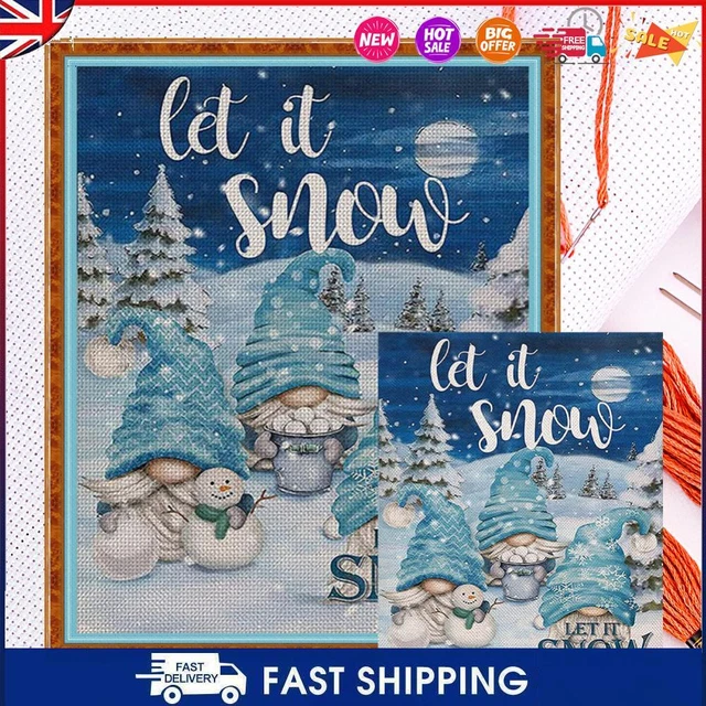Christmas Goblin Full Cross Stitch 11CT Cotton Thread DIY Counted Embroidery Kit