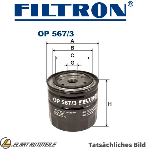 OIL FILTER FOR Bedford Nissan Kb C190 Np300 Navara D40 Yd25Ddti Cd17