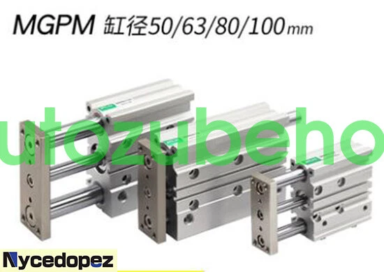 MGPM63 Series Triple-axis/rod High-thrust Guiding Cylinder MGPM63-25Z To 63-400Z