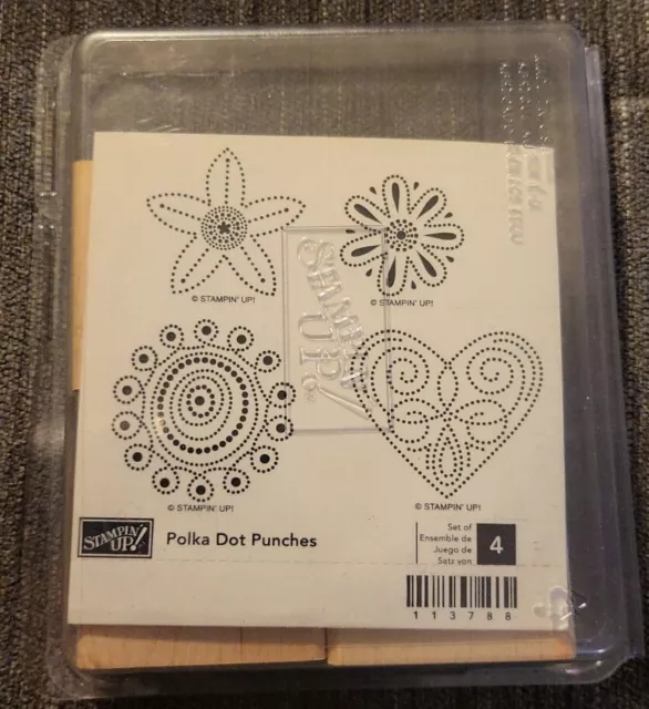 Stampin’ Up! “Polka Dot Punches” Rubber Stamp Kit