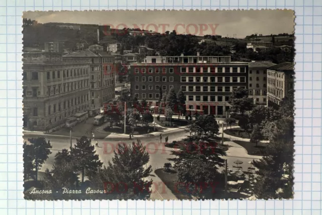 Cartolina  Ancona Piazza Cavour  viaggiata '68 - ed. SAF vera fotografia
