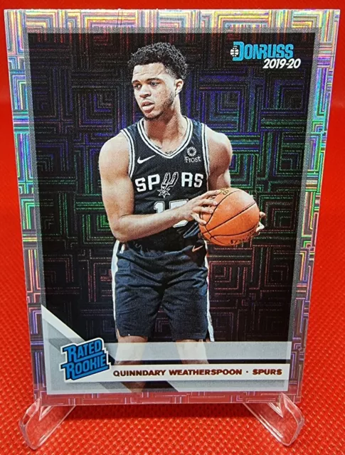 2019/20 Donruss Choice Mojo Quinndary Weatherspoon Rated Rookie #222 Spurs