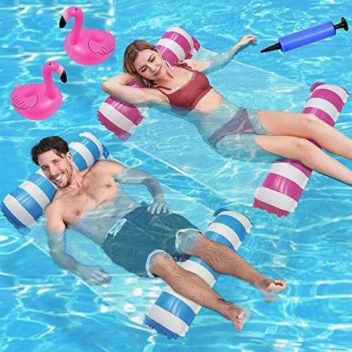 Guuyon Gonflable Eau Hamac Portable Flottant Lit Chaise Longue Drifter Piscin...