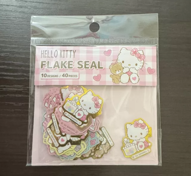 DAISO Sanrio HELLO KITTY Flake Seal 10designs 40Sticker Free Shipping from JAPAN