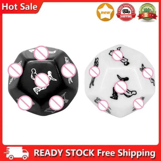 3pcs 12 Sides Dice Interesting Toys Adult Games Cubes Novelty Party Gifts