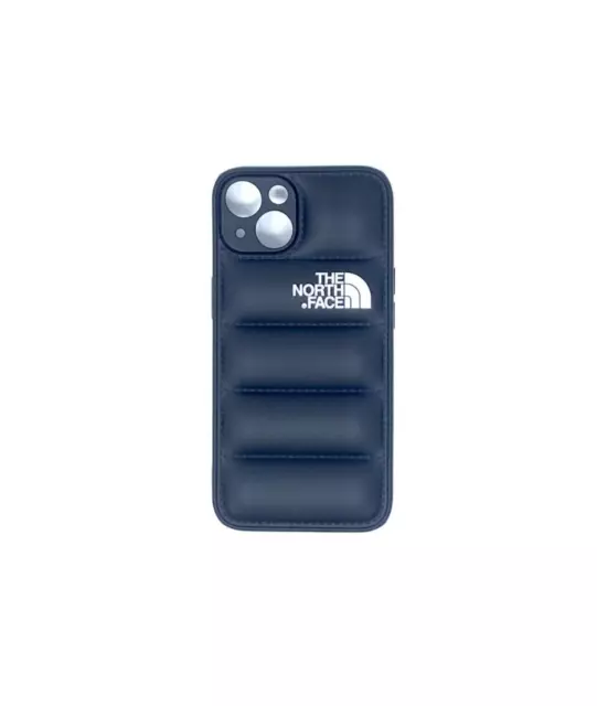 Cover Iphone 13 "The North Face" Puffer Piumino Nero Silicone Case