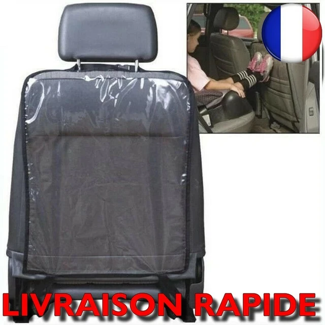 MoreChioce Housse Protection Dossier Siège Voiture Enfant – Anti-Pieds, Anti-Saleté, Imperméable PE Gris Pour SUV, Camion, Voiture