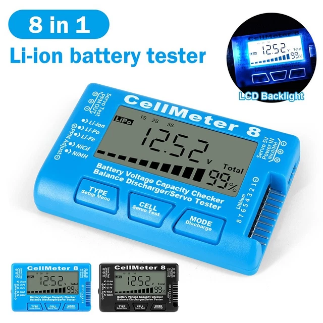 CellMeter 8 Tester Battery Display 1 X Manual 1A 83*52*14mm Accessories