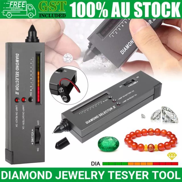 Diamond Tester Selector Gemstone Tool Gems Jewelry Test Tool LED Audio VIC AU