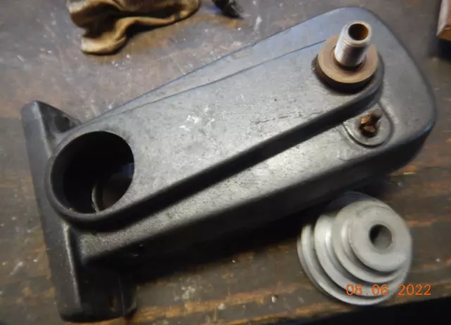 Craftsman Round Tube Pipe Bed Wood Lathe Headstock Assembly W/ Pulley