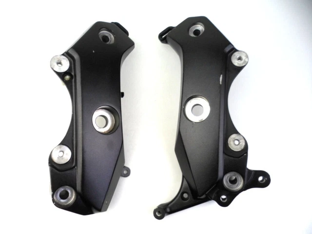 2 Supports De Béquille Pour Yamaha MT-07 / FZ-07 (2014-2022) - Alliage Aluminium 6061-T6 - Filetage M6 - Bleu