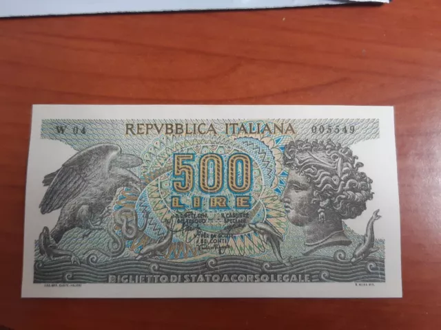 Banconota 500 Lire Aretusa  COPIA 1966 SPL / SUP