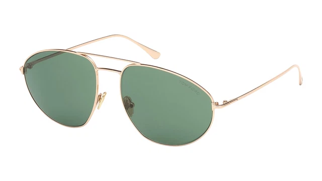 Tom Ford  Sunglasses Cobra TF796 28N Shiny Rose Gold & Green Optical 59-16-140