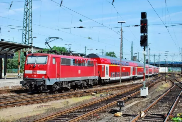 Photo  German Railway -  Db Class 111 No 111 149 At Hagen 6/11 On A Push-Pull Se