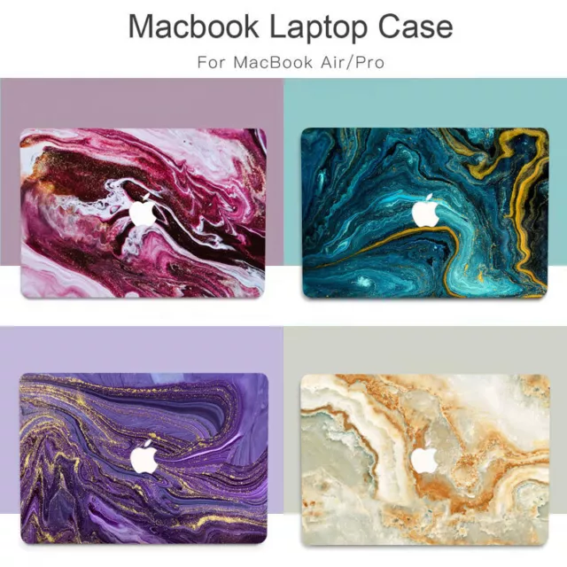 Liquid Marble Hard Laptop Case For Macbook M3 Air 13 12 11 Pro 14 15 16 in Cover