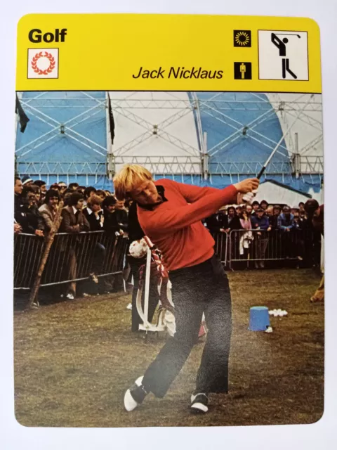 1980 Jack Nicklaus Rarest card  16265 120-15 French Card Sportscaster Golfing