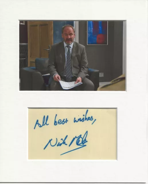 Nick Miles emmerdale signed genuine authentic autograph signature AFTAL 73 COA