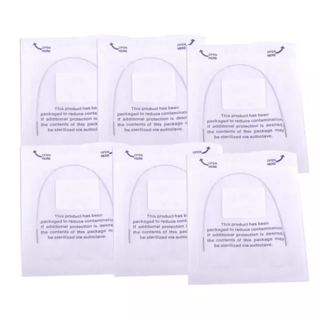 6X Dental Orthodontic Thermal Activated Natural NiTi Arch Wire 12 14 16 Runde