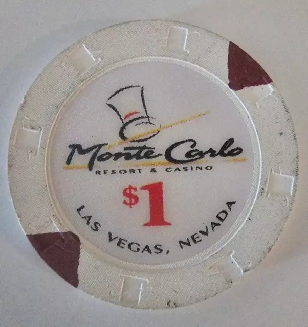 Monte Carlo Resort & Casino Las Vegas Strip $1 table game chip (Casino closed)