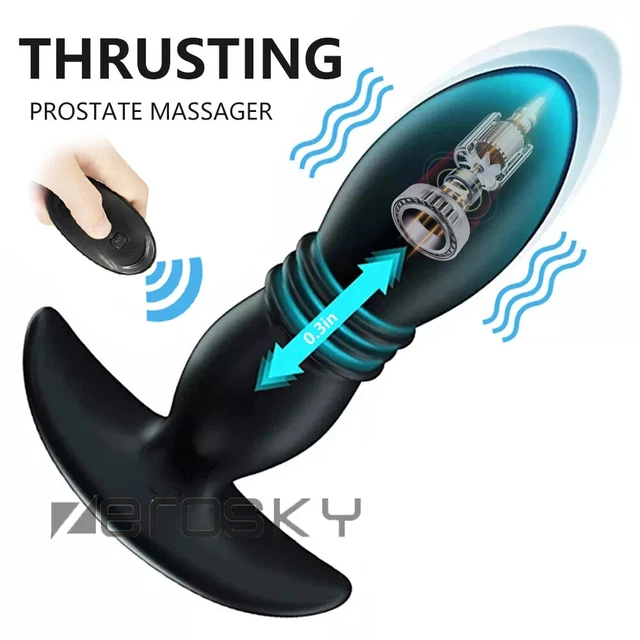 WIRELESS THRUSTING ASS Butt-Plug-Sex-Anal-Vibrator Prostate Massager Gay Men  EUR 22,79 - PicClick FR