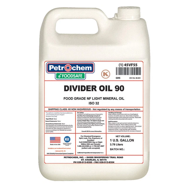 PETROCHEM DIVIDER OIL 90-001 Food Grade Divider Oil 90,1 gal.