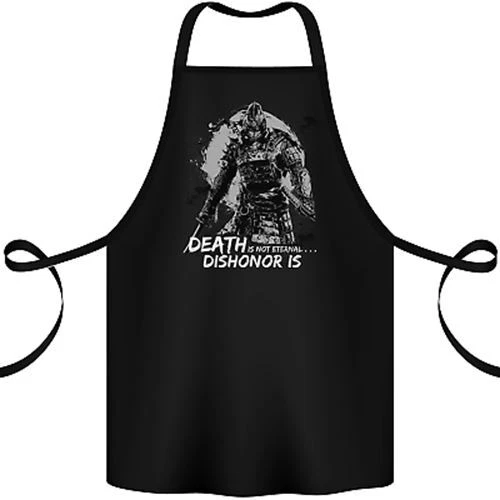 Death Not Eternal Martial Arts MMA Samurai Cotton Apron 100% Organic